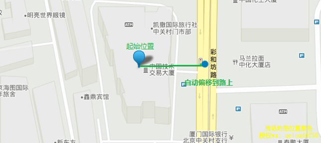 腾讯位置商业授权路线规划（驾车/公交/步骑）