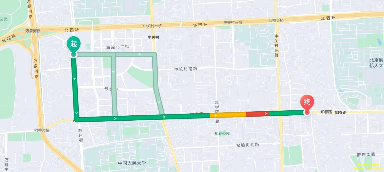 腾讯位置商业授权路线规划（驾车/公交/步骑）