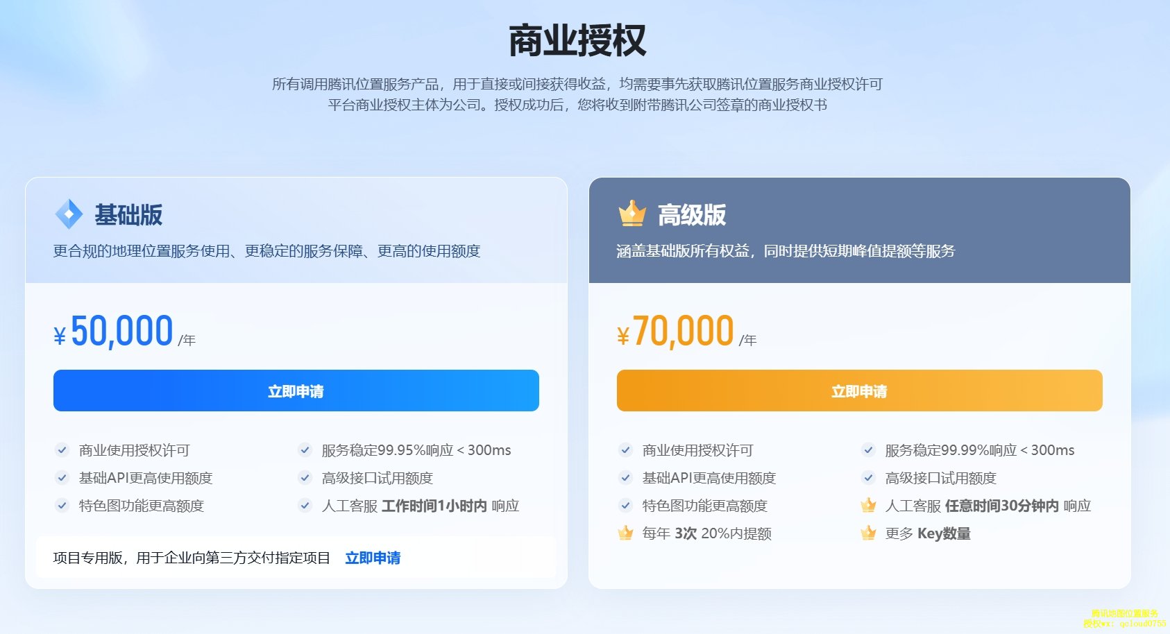 为什么要办理腾讯位置商业授权，为什么要办理腾讯地图商业授权